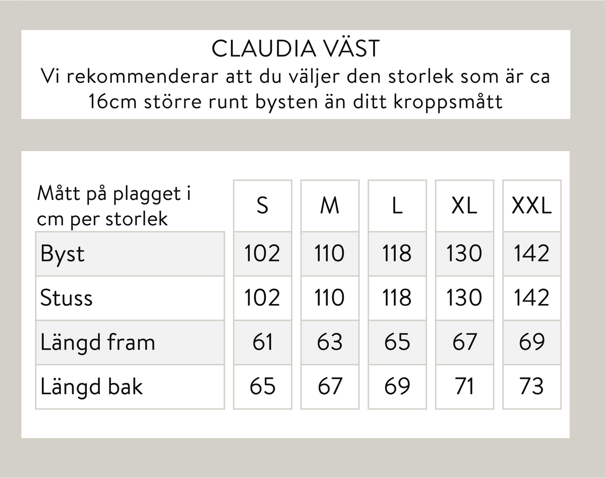 Claudia-liivi - Taupe