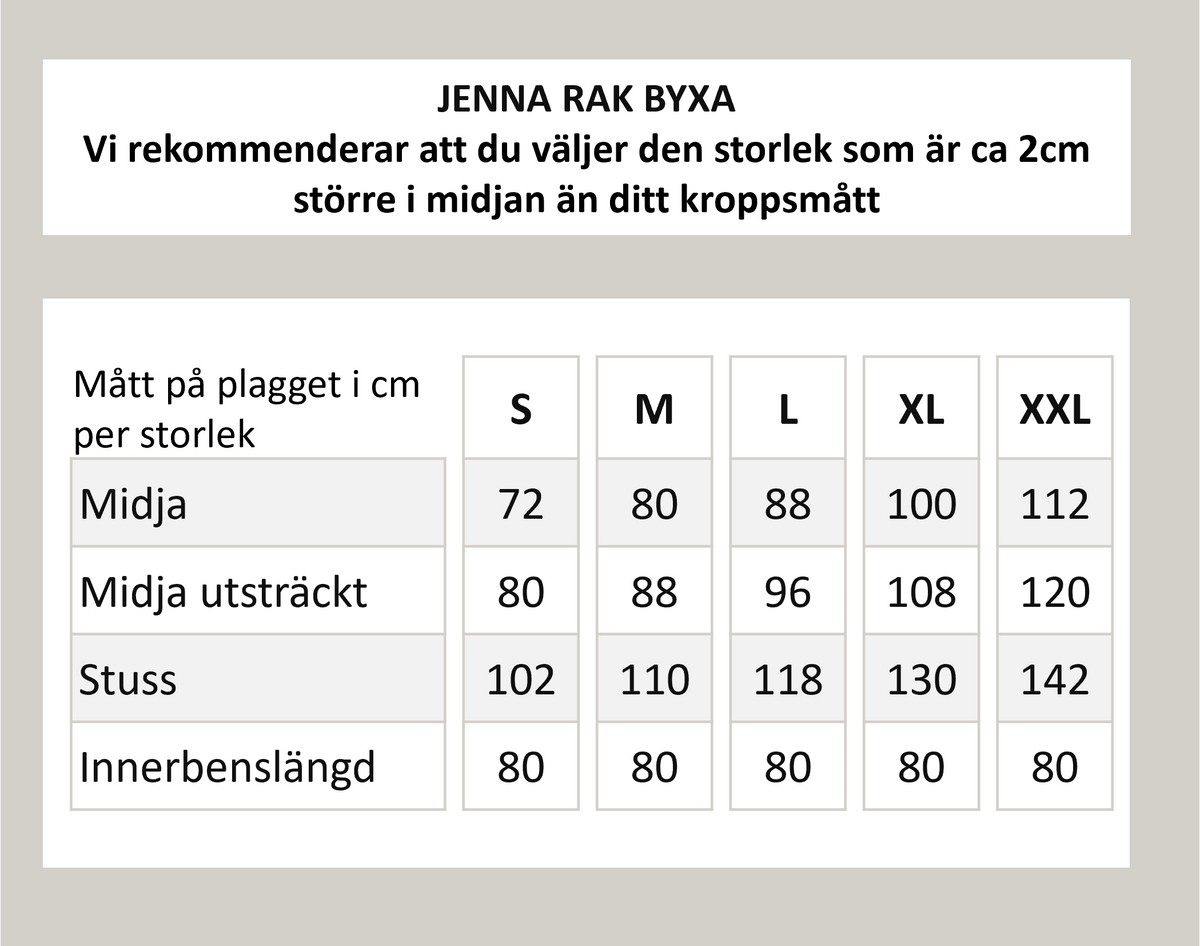 Jenna suorat housut - Musta