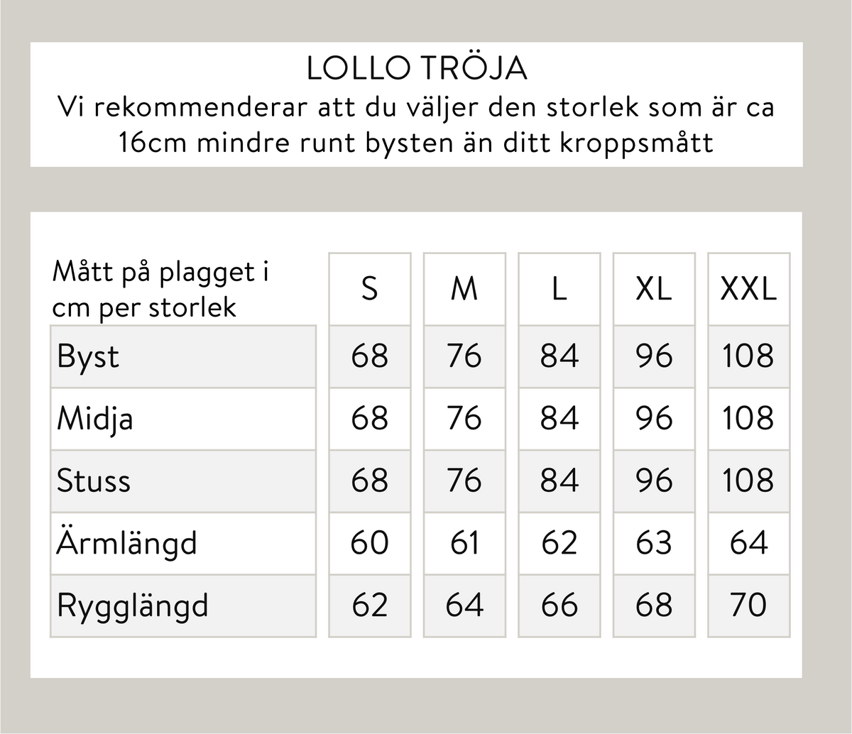 Lollo pusero - musta
