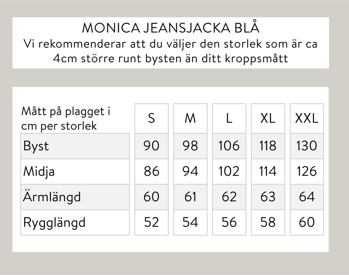 Monica farkkutakki - sininen
