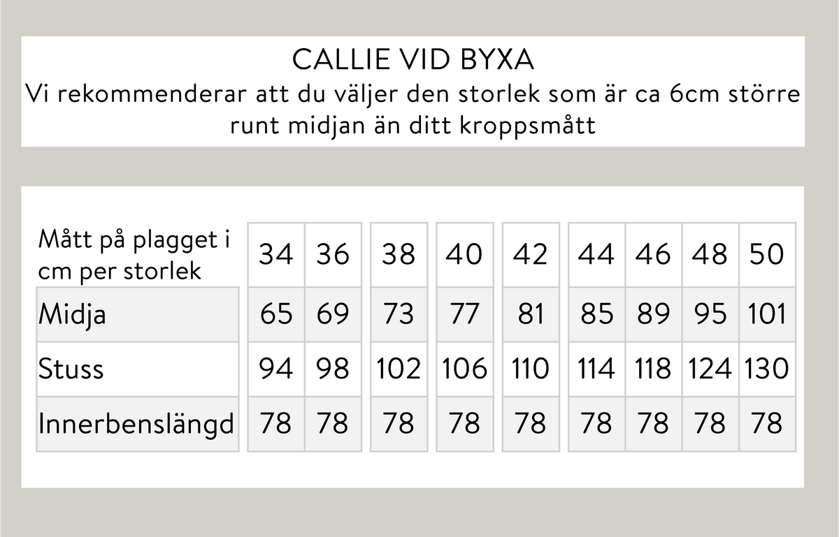Callie leveät housut - mustat