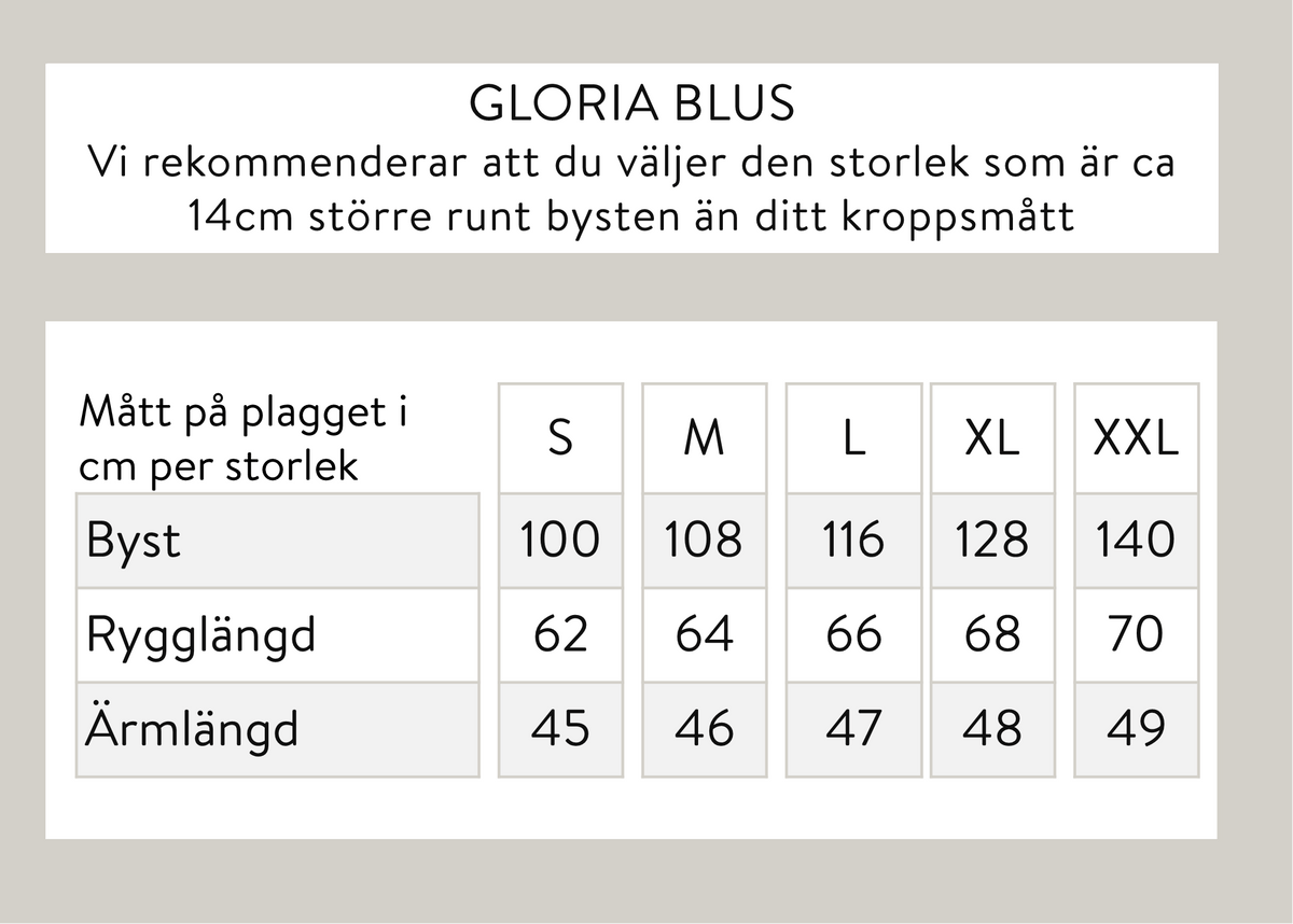 Gloria blus - Svart