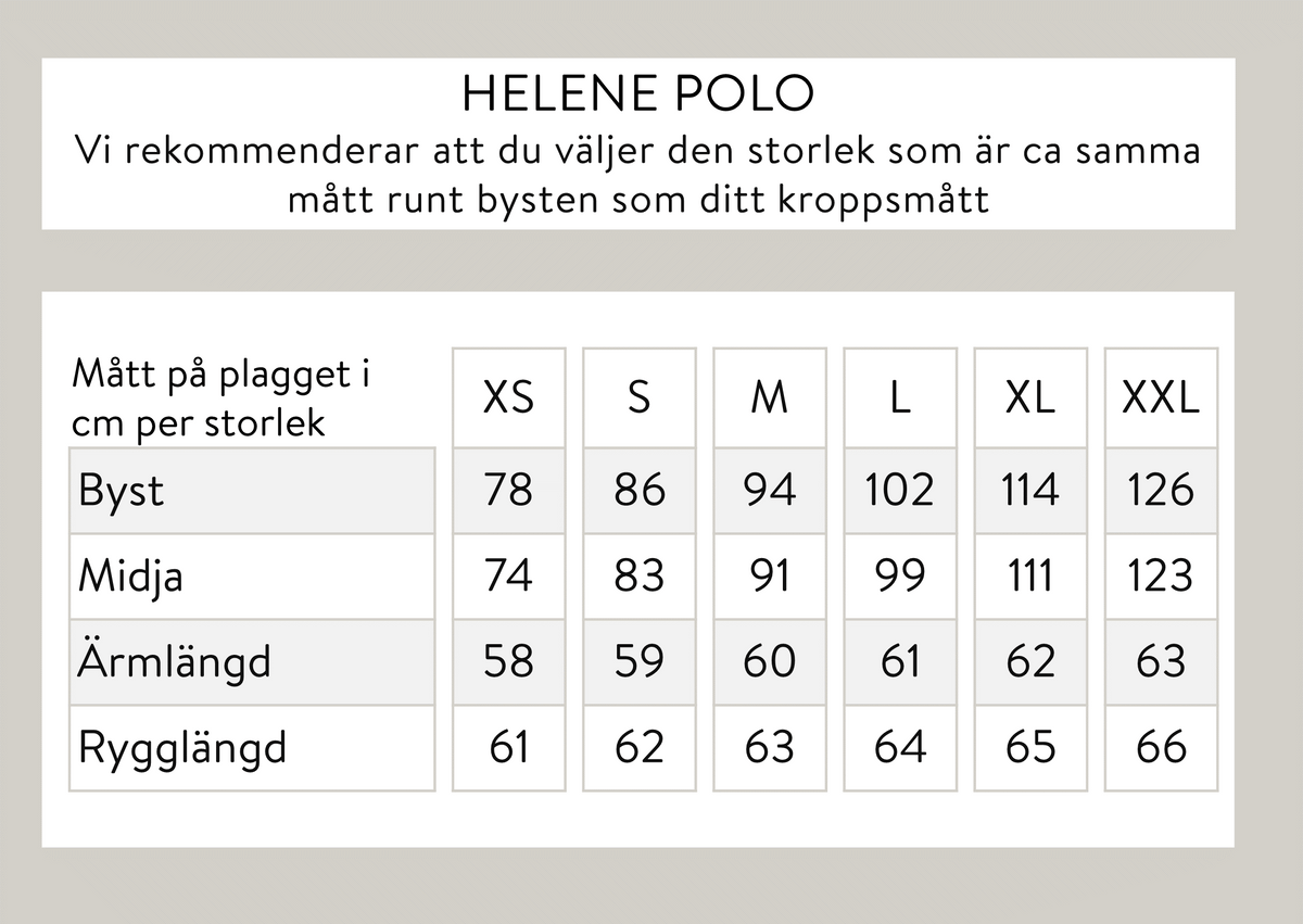 Helene polo - Svart