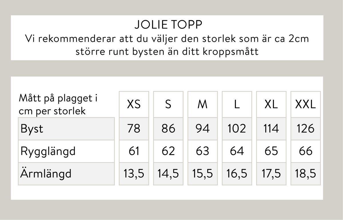 Jolie t-paita - luonnonvalkoinen