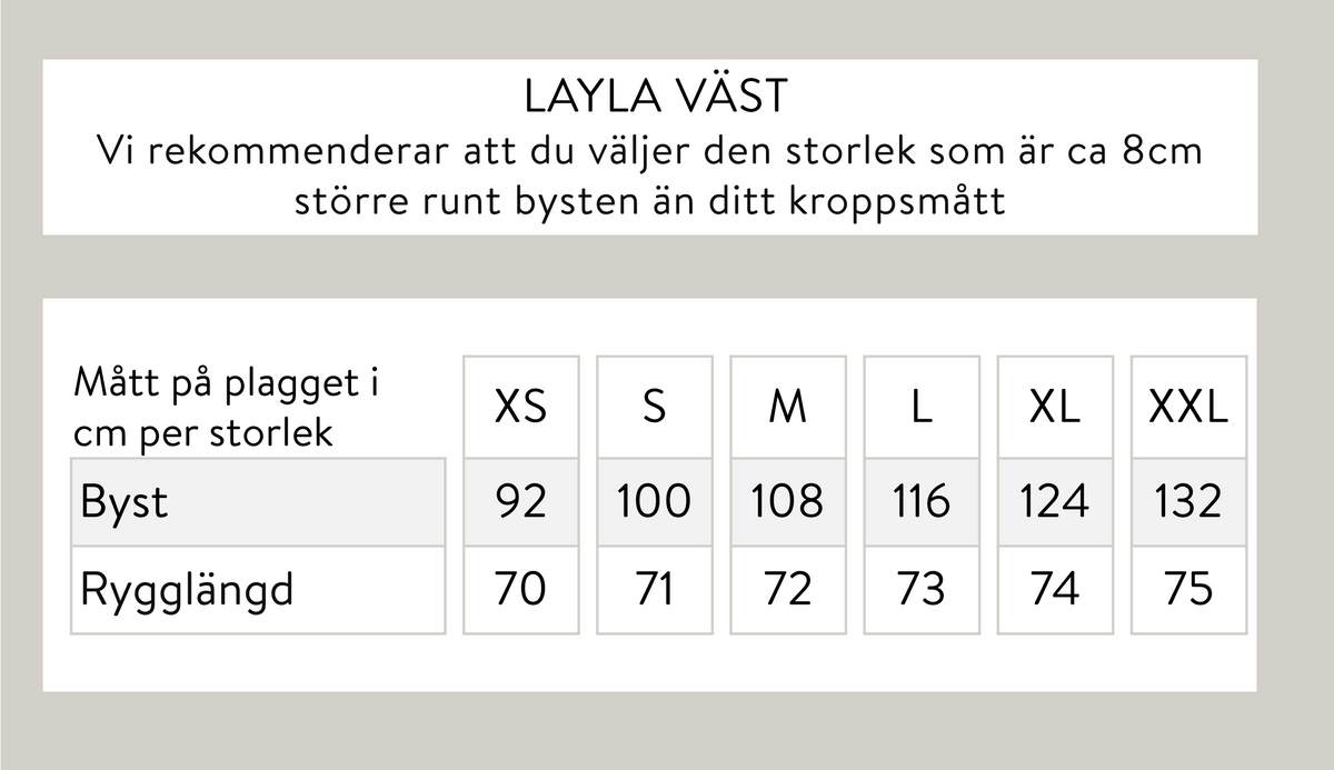 Layla liivi - beige