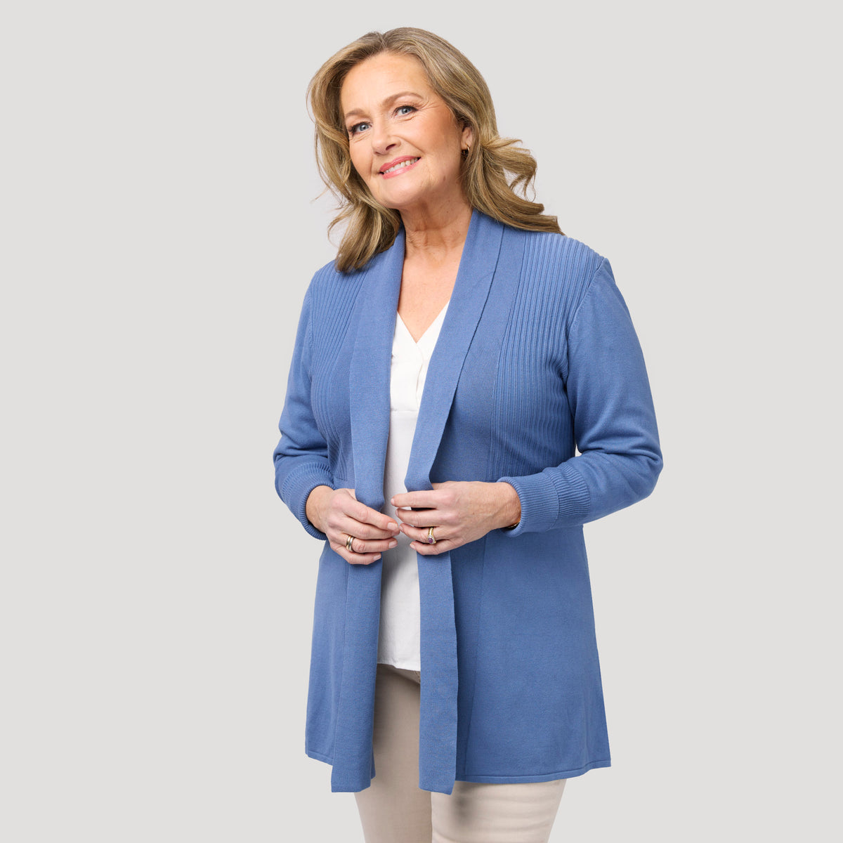 Evelyn cardigan - Blå
