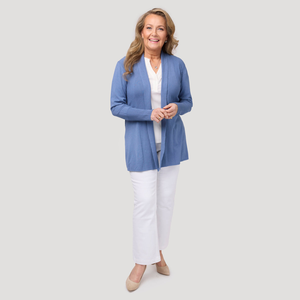 Evelyn cardigan - Blå