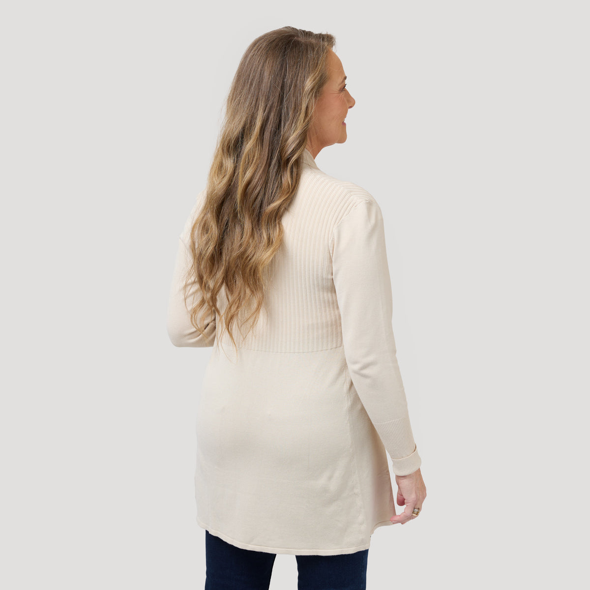 Evelyn-neuletakki – Tummanruskea