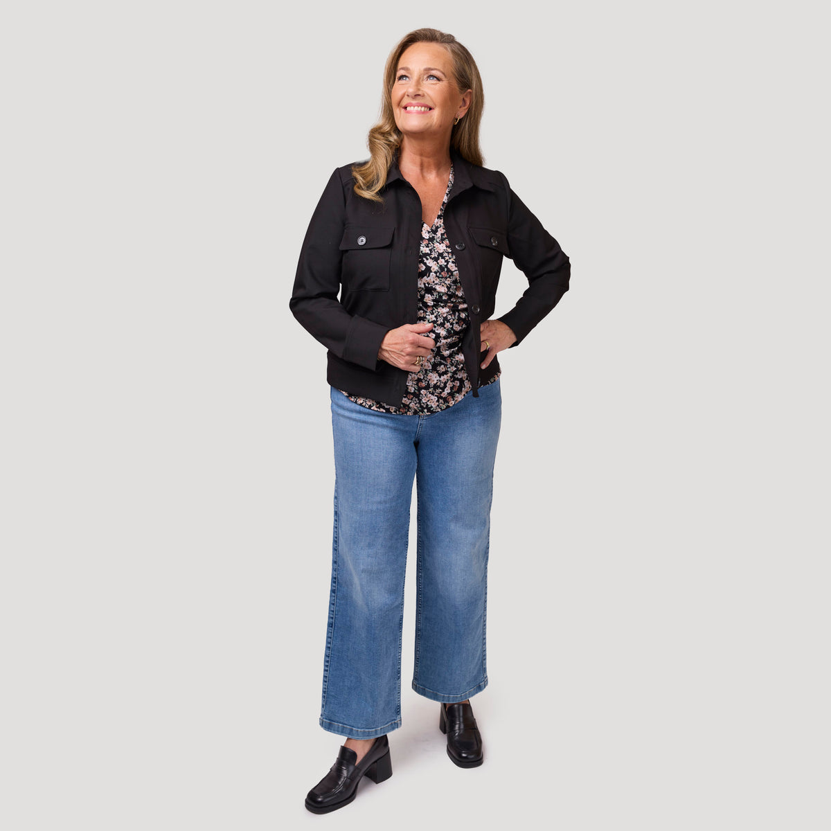 Sanna topp - Blommig