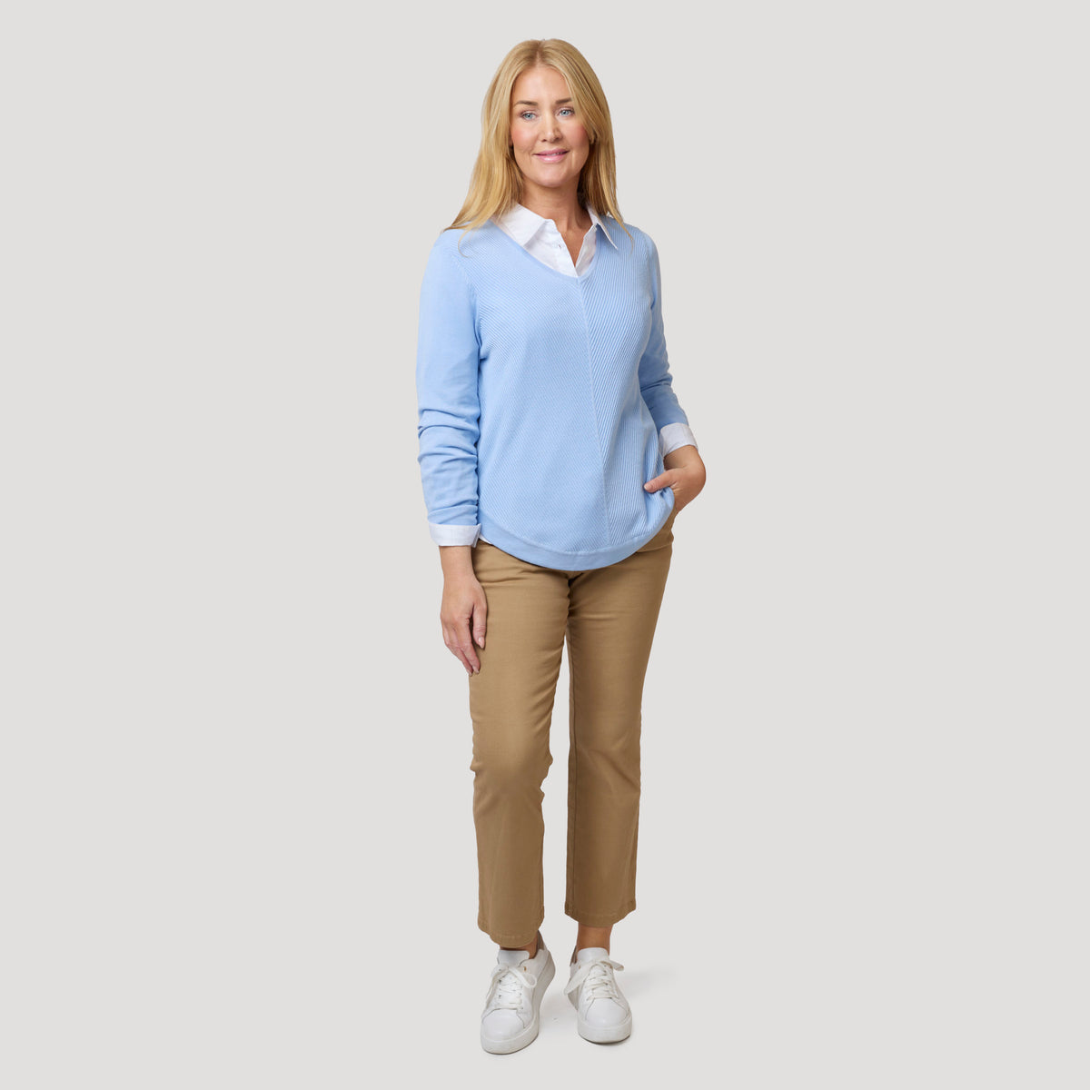 Shiela Straight Pants - beige