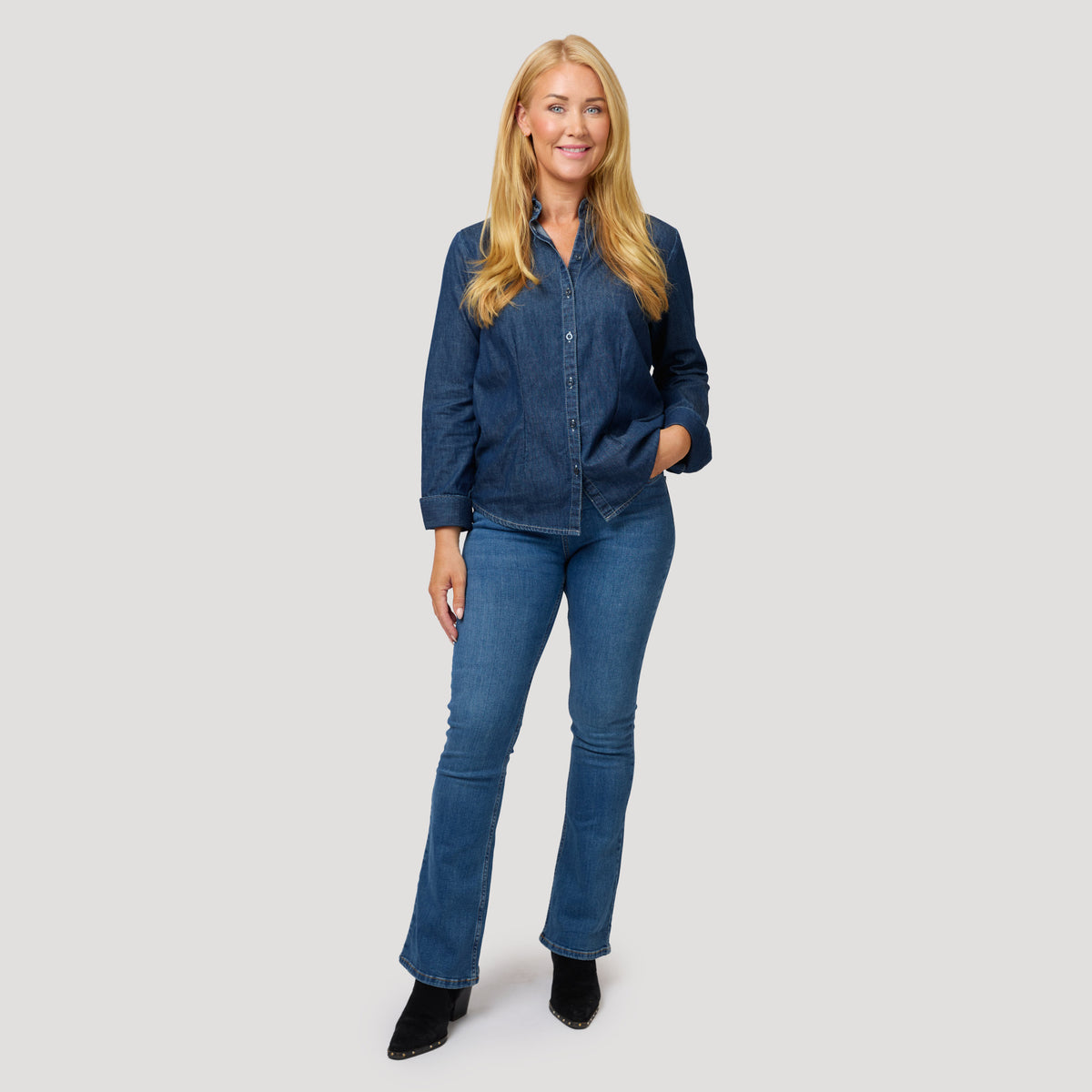 Jennifer jeansskjorta - Blå