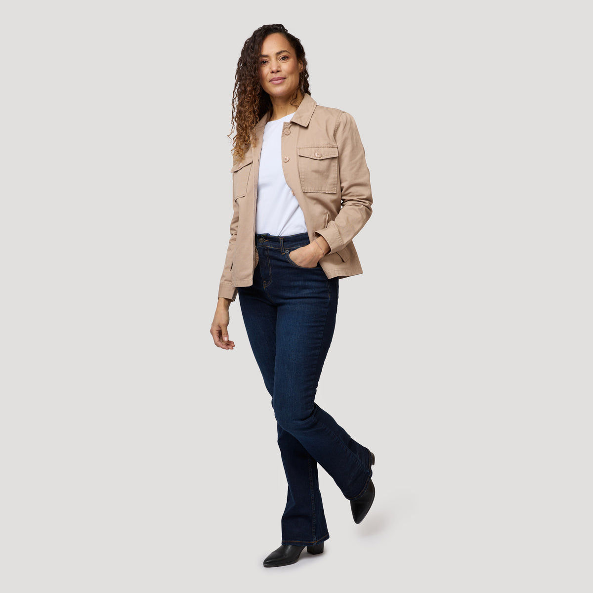Alma denim extralång - Mörkblå