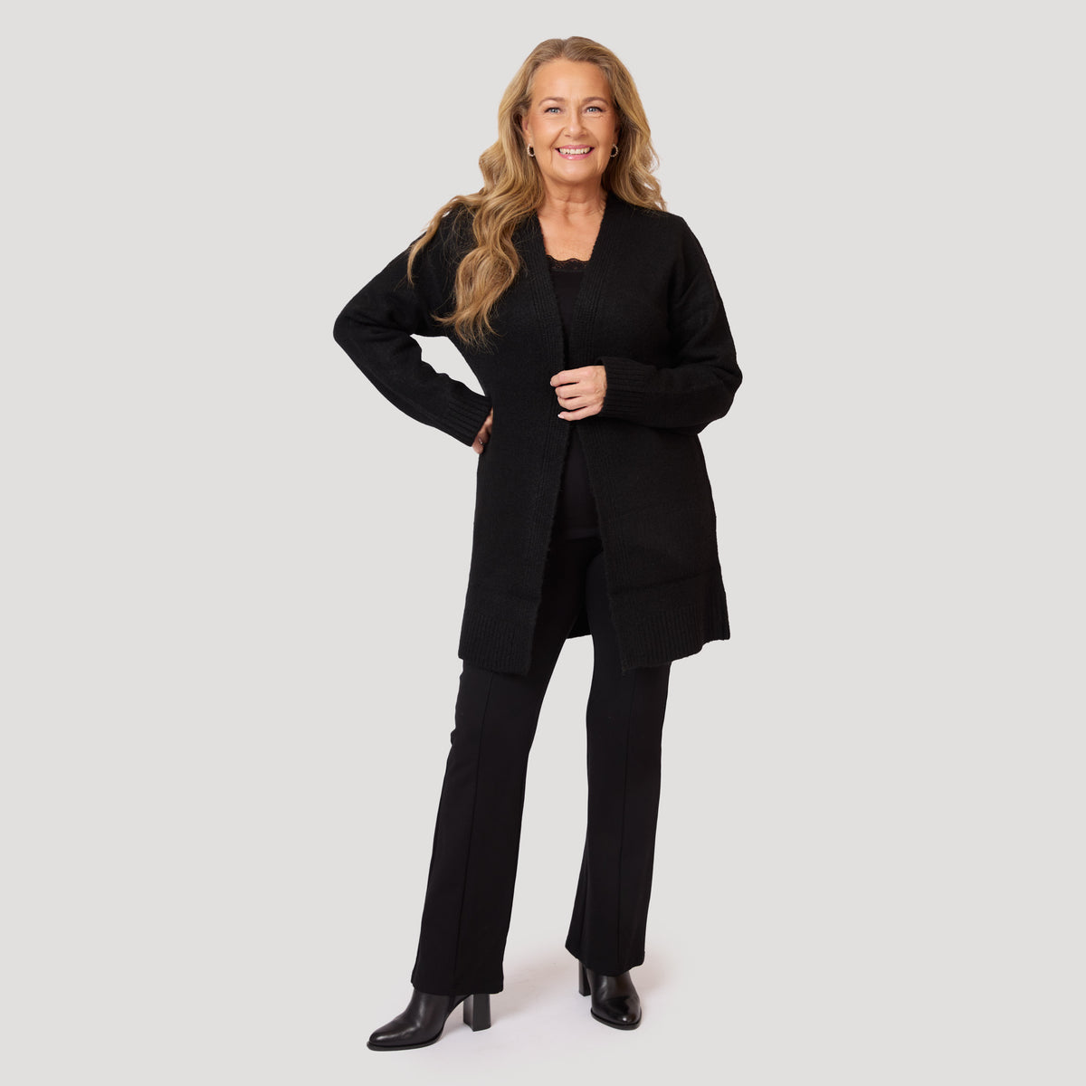 Jenna bootcut-kuminauha - Musta