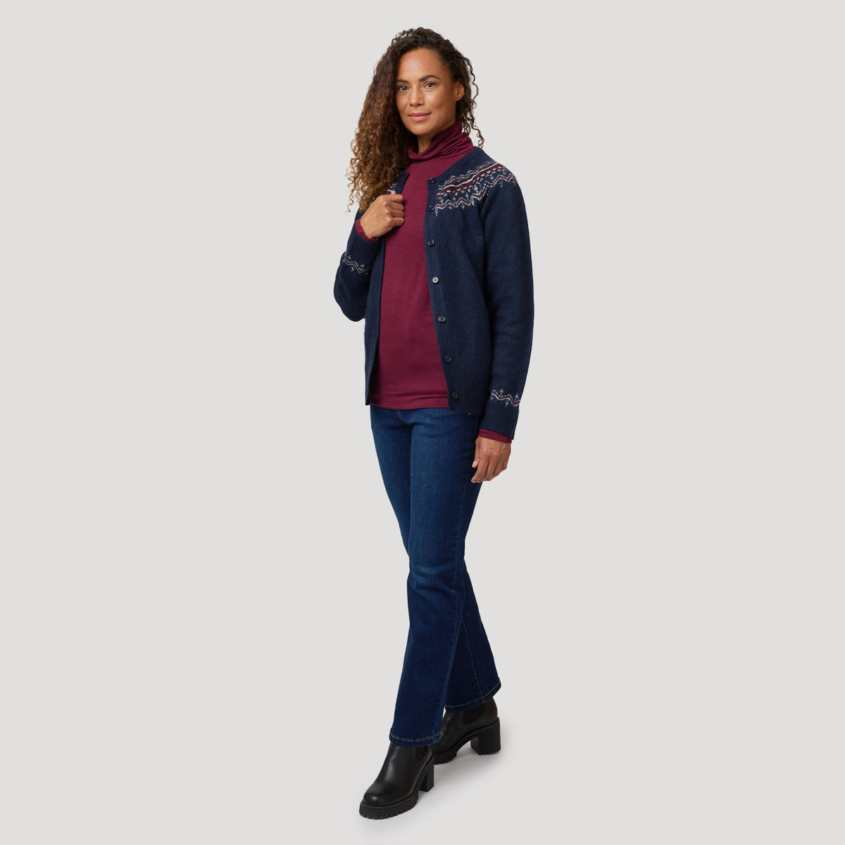 Freja cardigan - Mörkblå