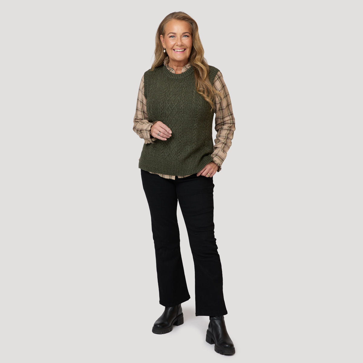 Vera-liivi - Tummanvihreä