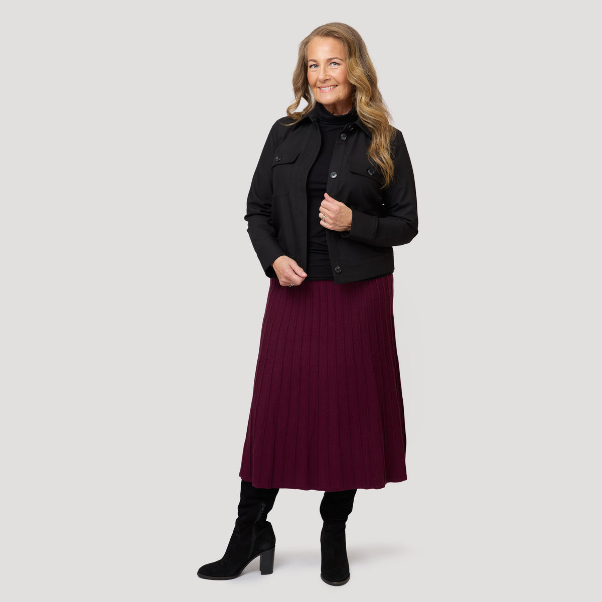 Tina-hame - Viininpunainen