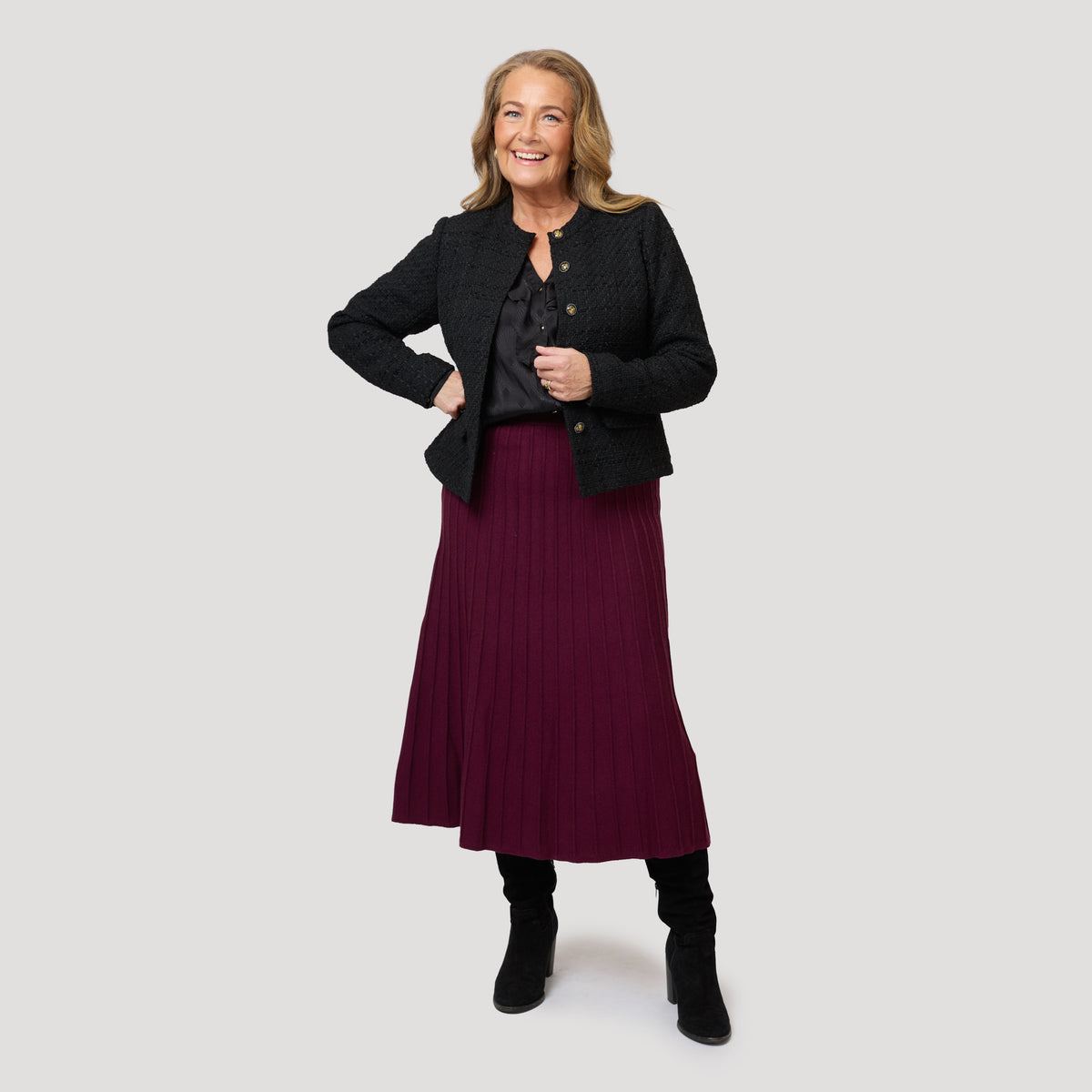 Tina-hame - Viininpunainen