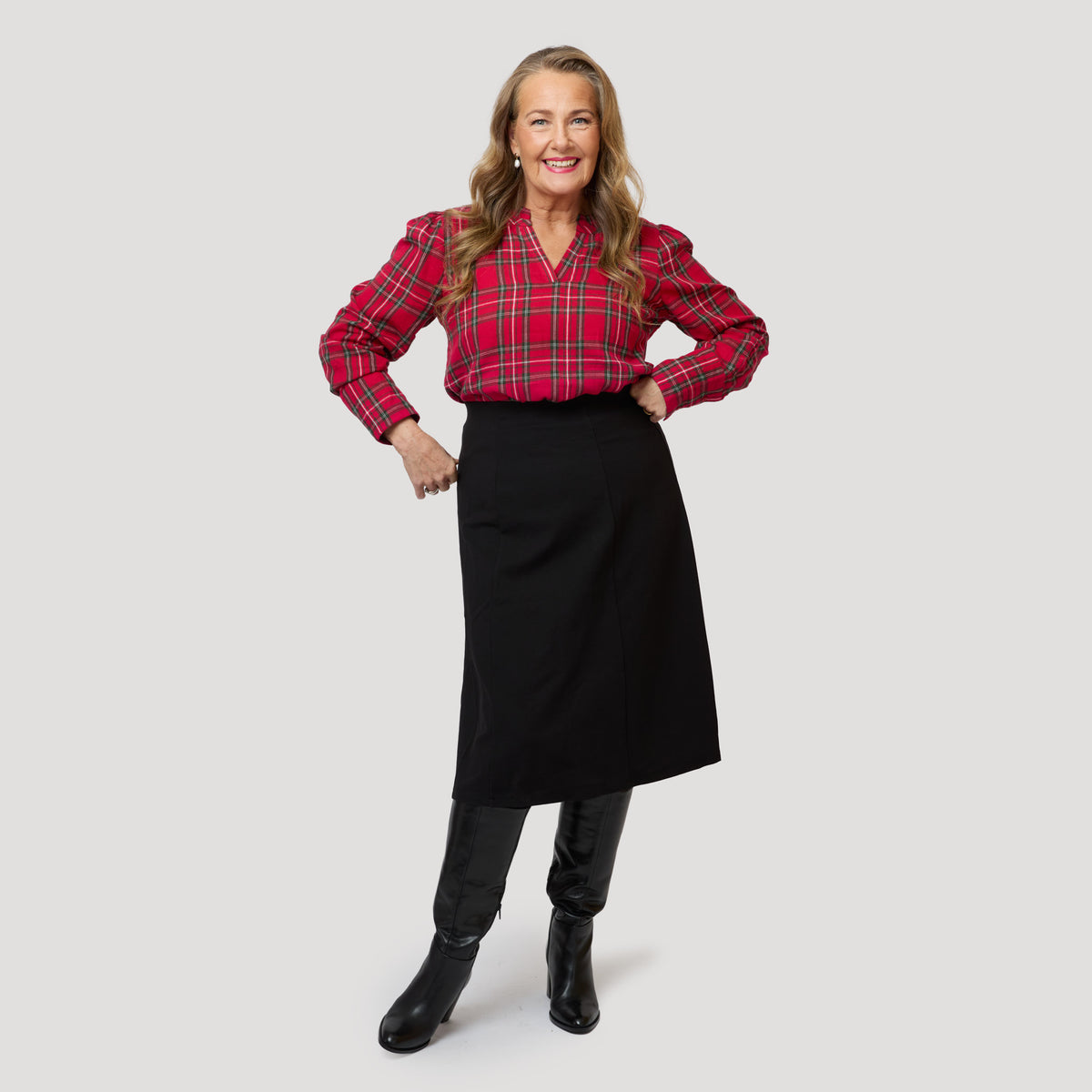 Miriam blus - Röd