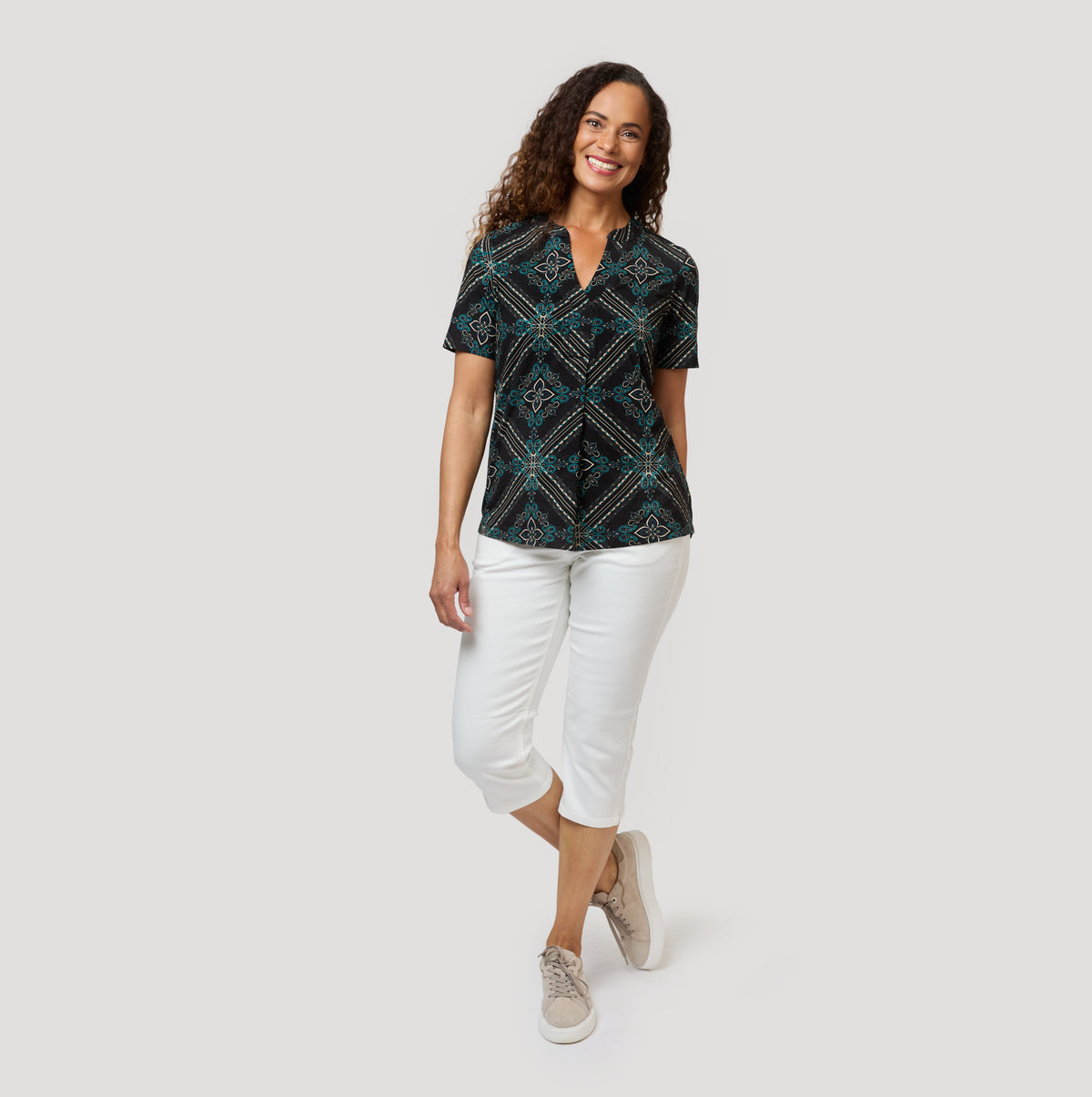 Ylva-toppi - Musta paisley