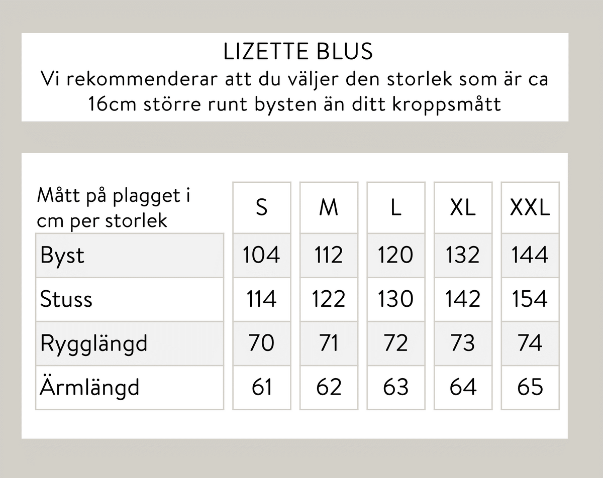 Lizette-pusero - Monivärinen