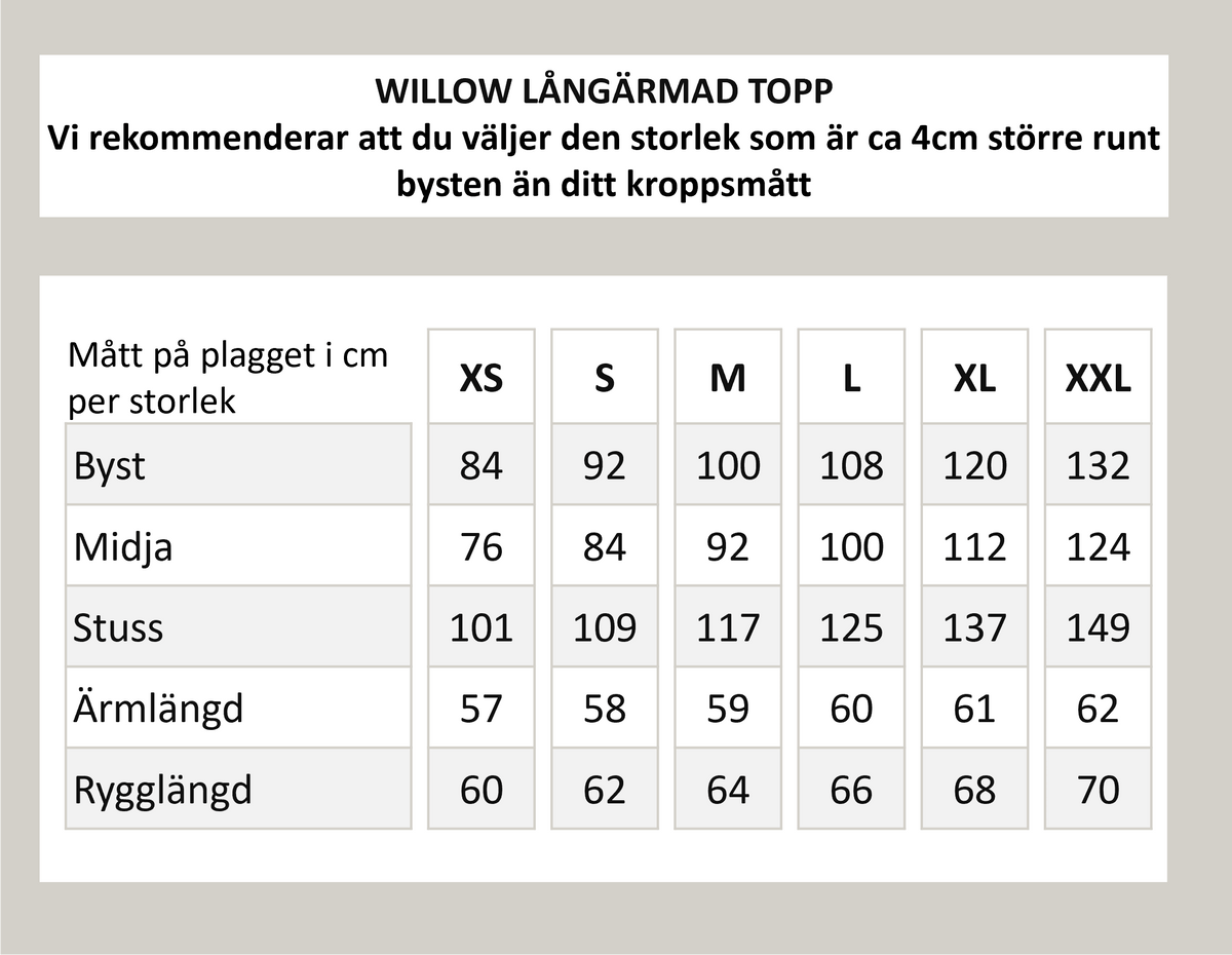Willow-pitkähihainen toppi – Tummansininen