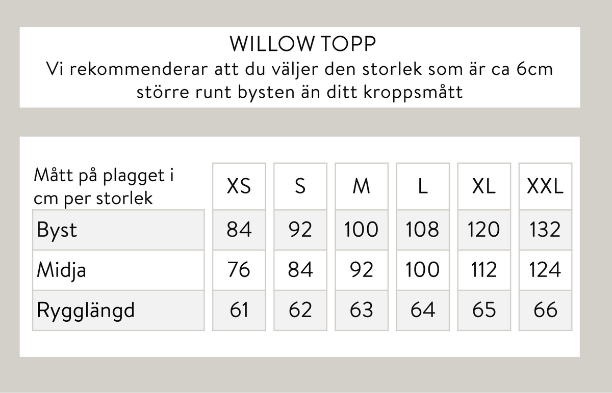 Willow topp - röd
