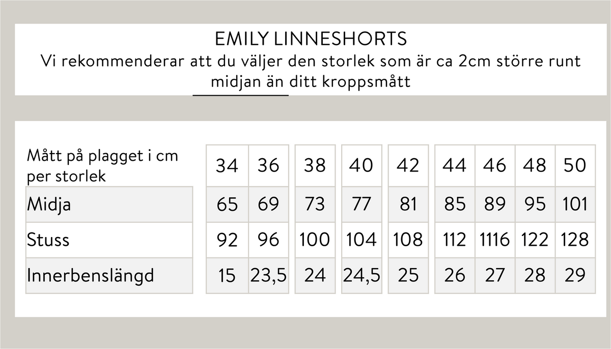 Emily pellavashortsit - vihreä