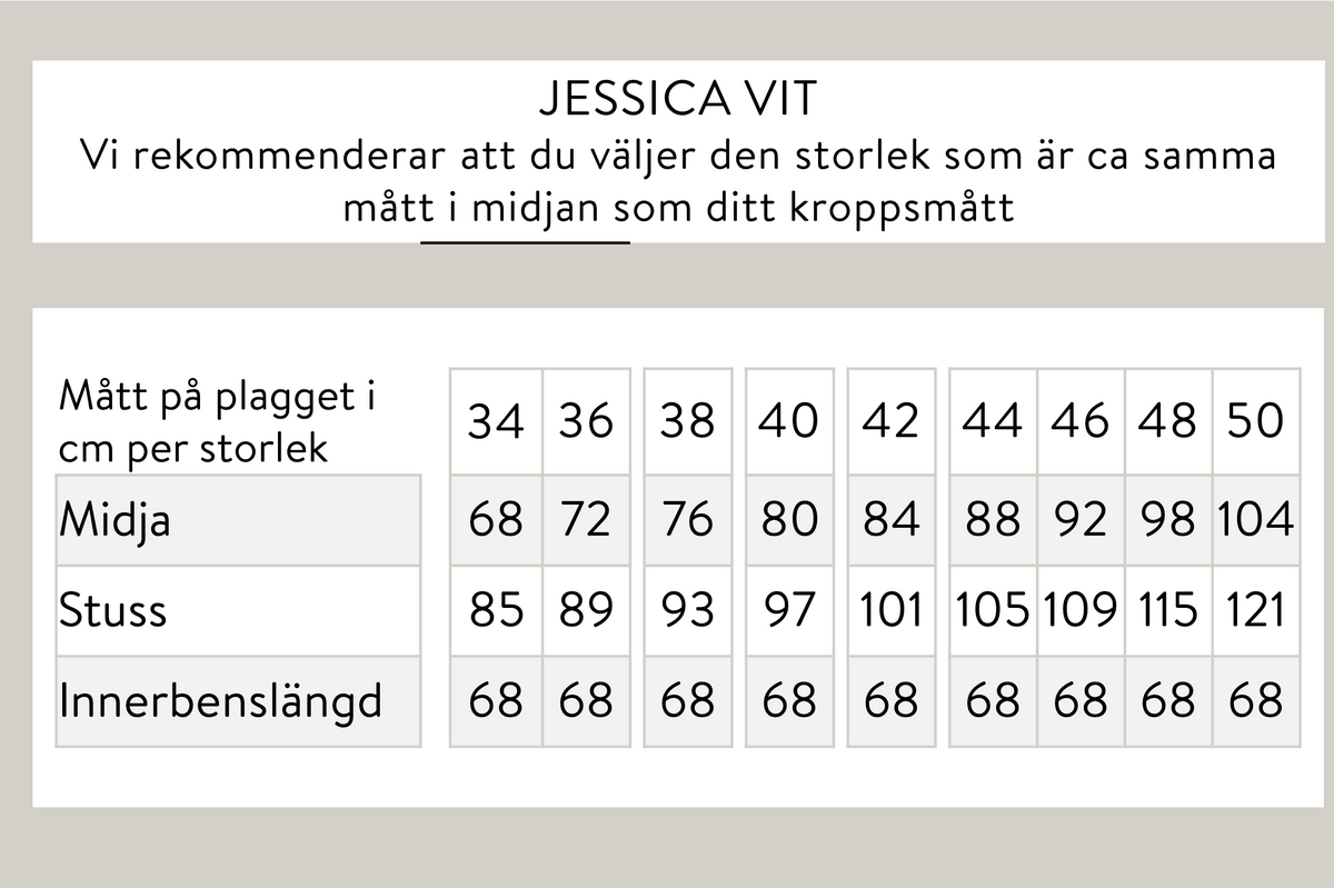 Jessica jeans - Offwhite