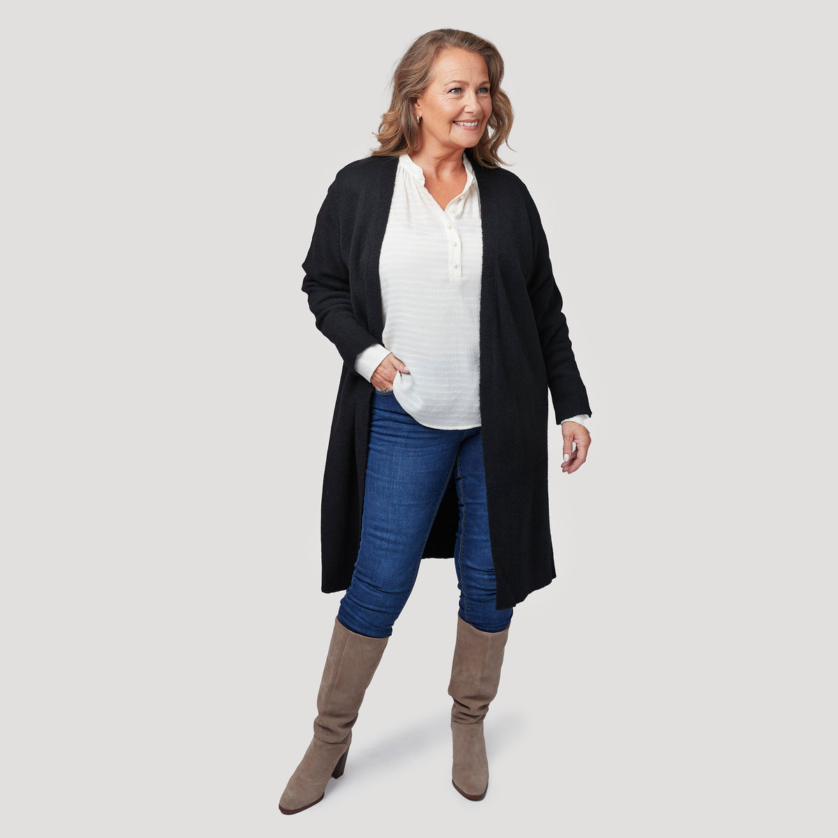 Anita pusero - luonnonvalkoinen