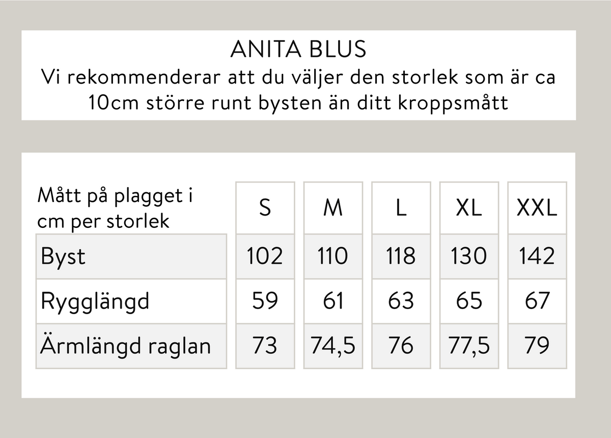 Anita pusero - luonnonvalkoinen