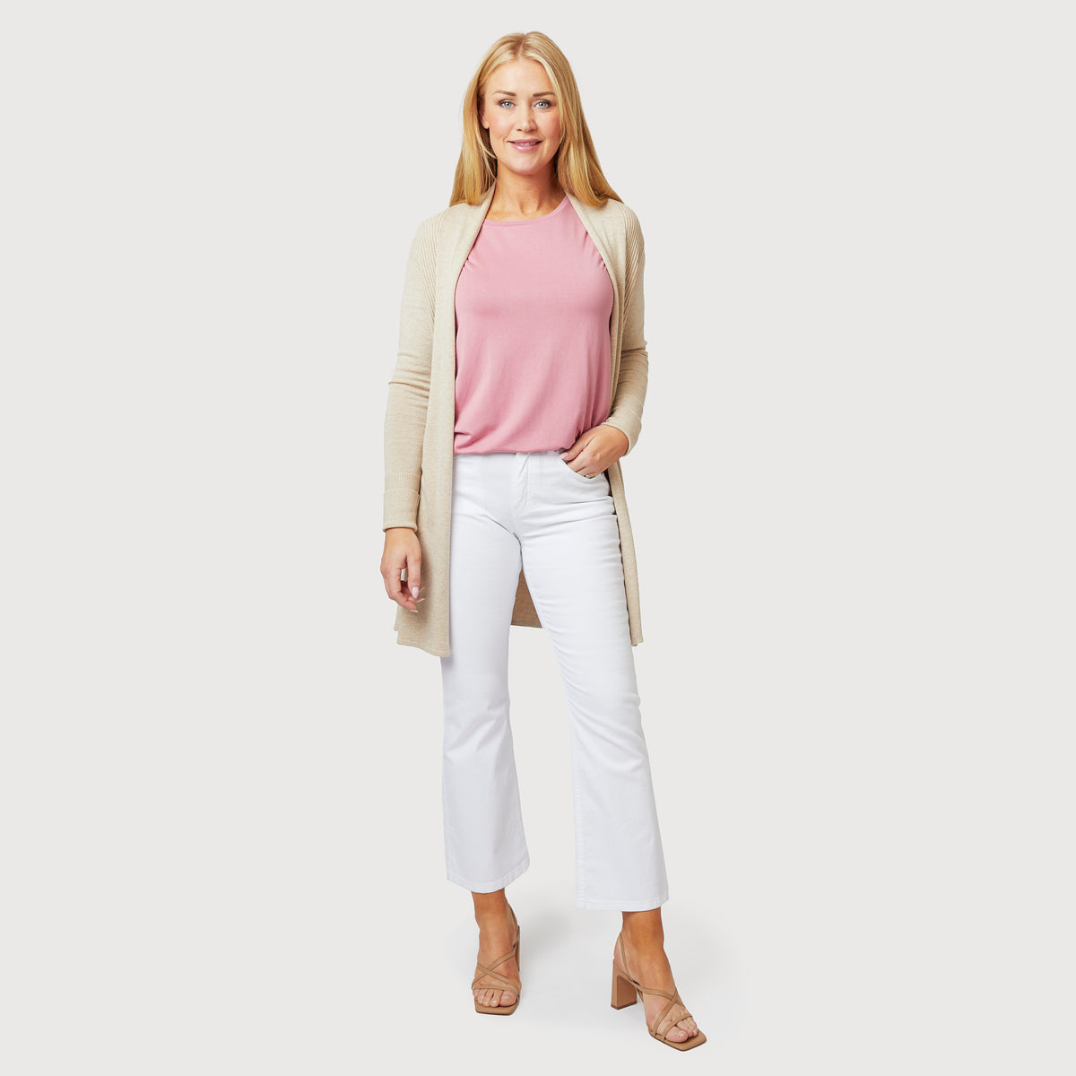 Evelyn neuletakki - beige
