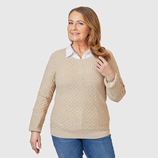 Molly neulepusero - beige