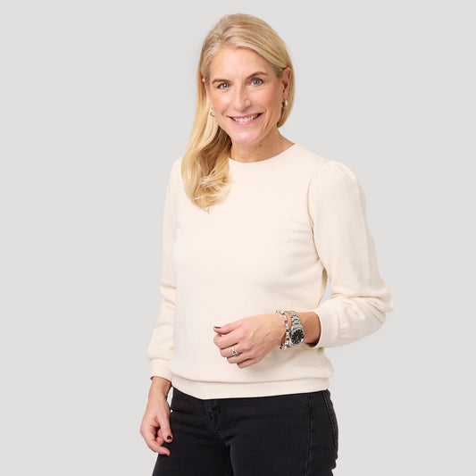 Paula collegepusero - beige