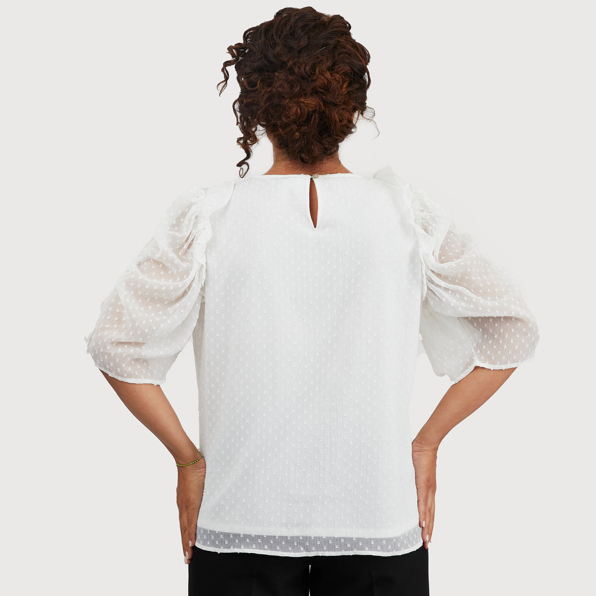 Sohla blus - Offwhite