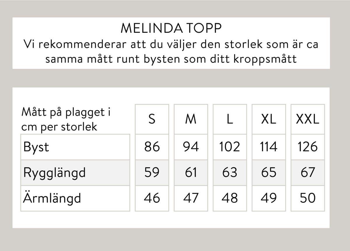 Melinda topp - Offwhite