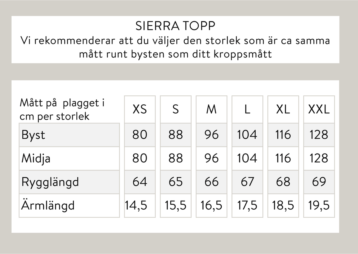 Sierra topp - Blå