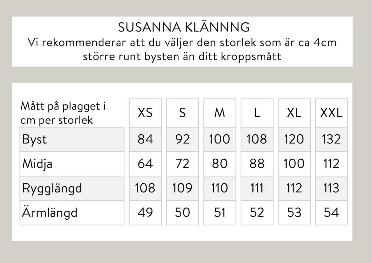Susanna kietaisumekko - musta
